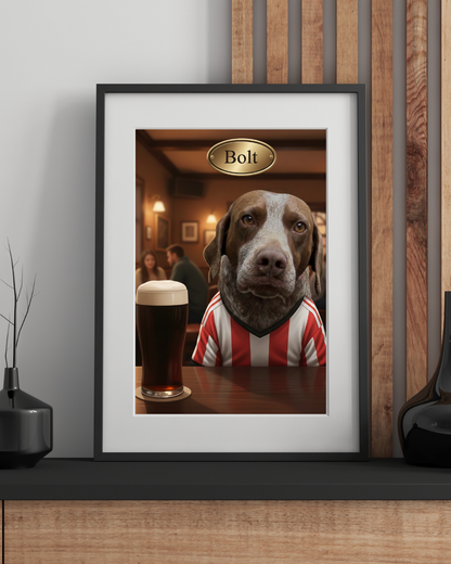 Custom Pub Portrait of Your Pet